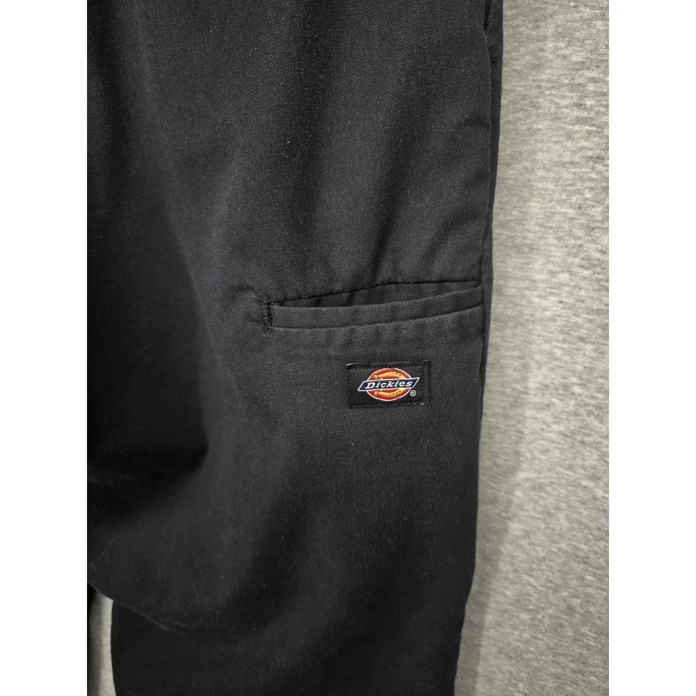 Dickies WP882 Slim Straight Work Pants Black 34x34 Men's Work Wear Flaws